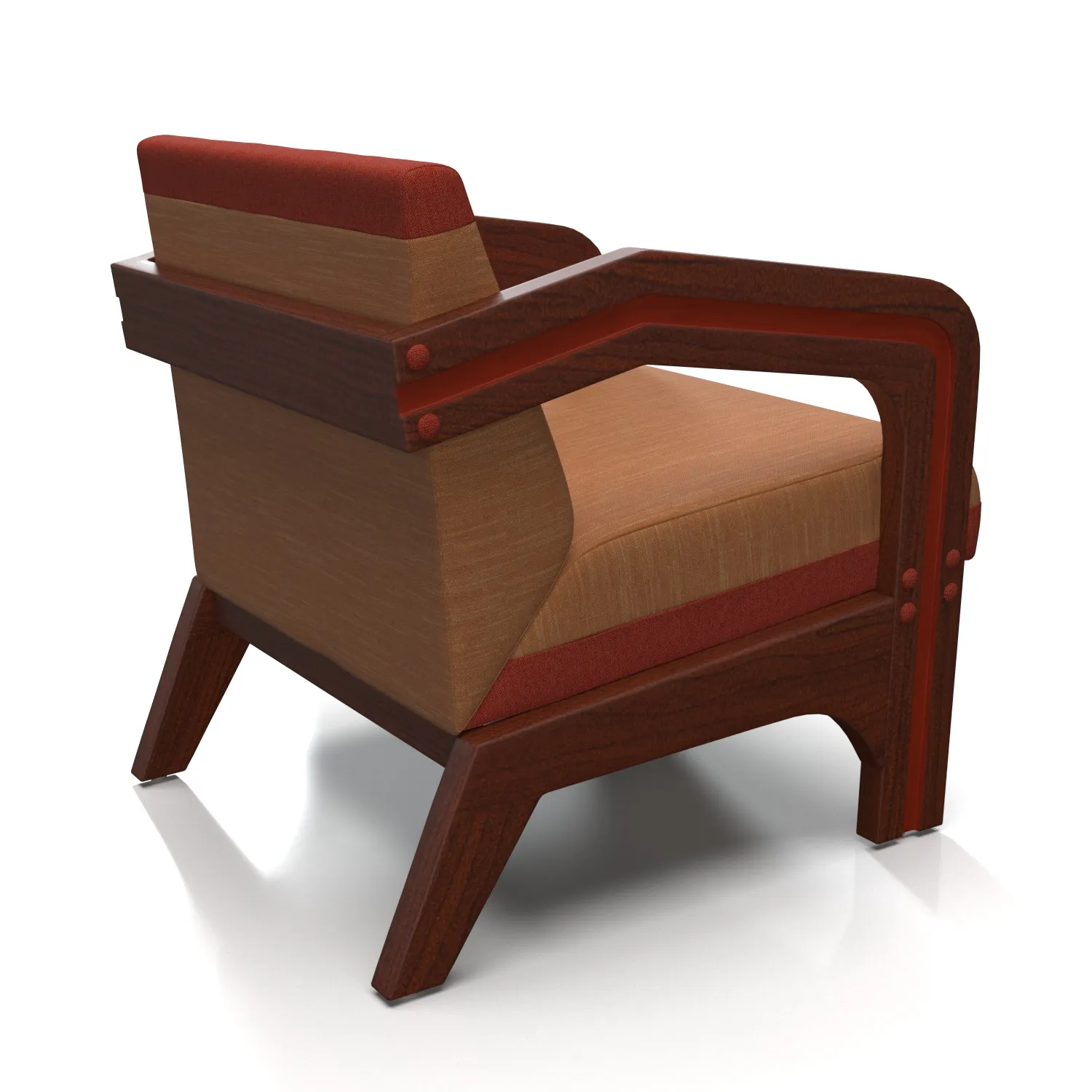 Eluney Lounge Chair PBR 3D Model_06